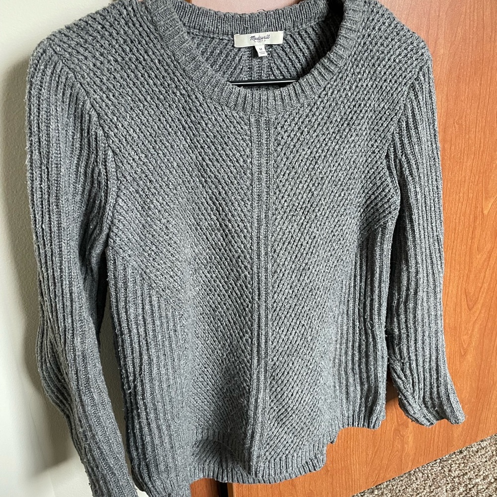 Madewell grey sweater size M